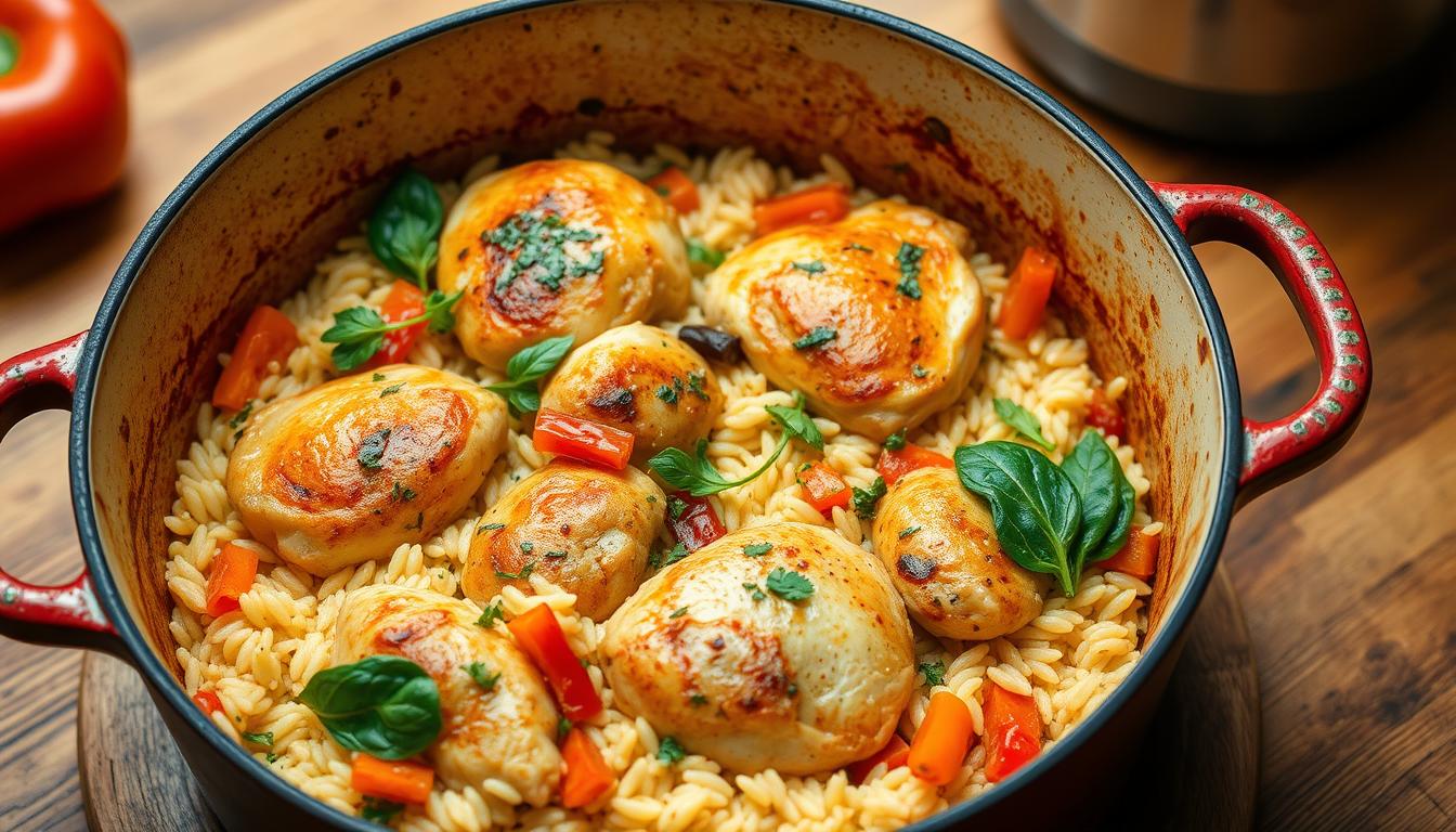 Chicken and Orzo