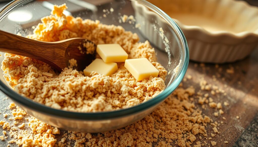 Cheesecake Crust Preparation