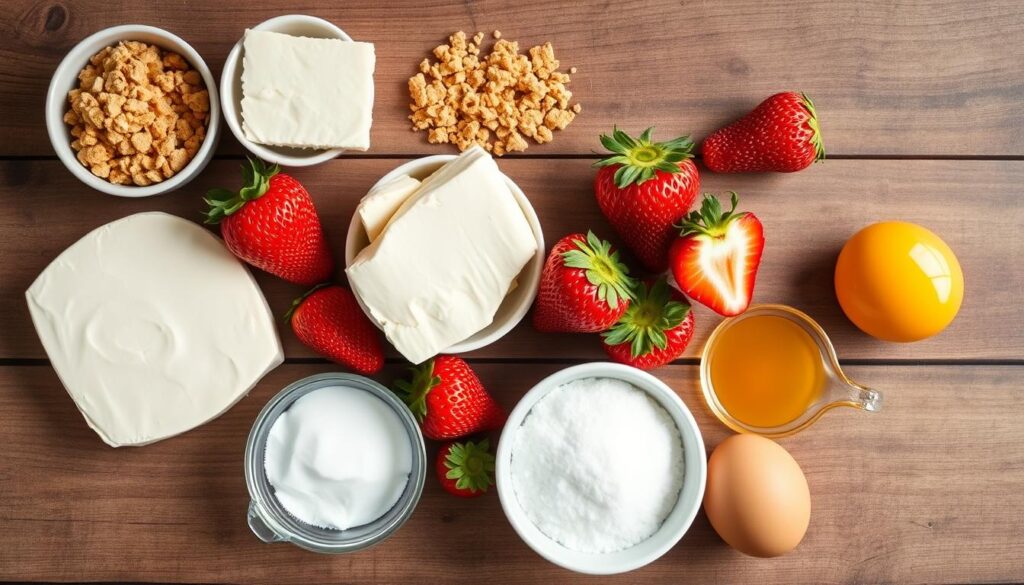 Cream Cheese Ingredients for Gluten-Free Cheesecake