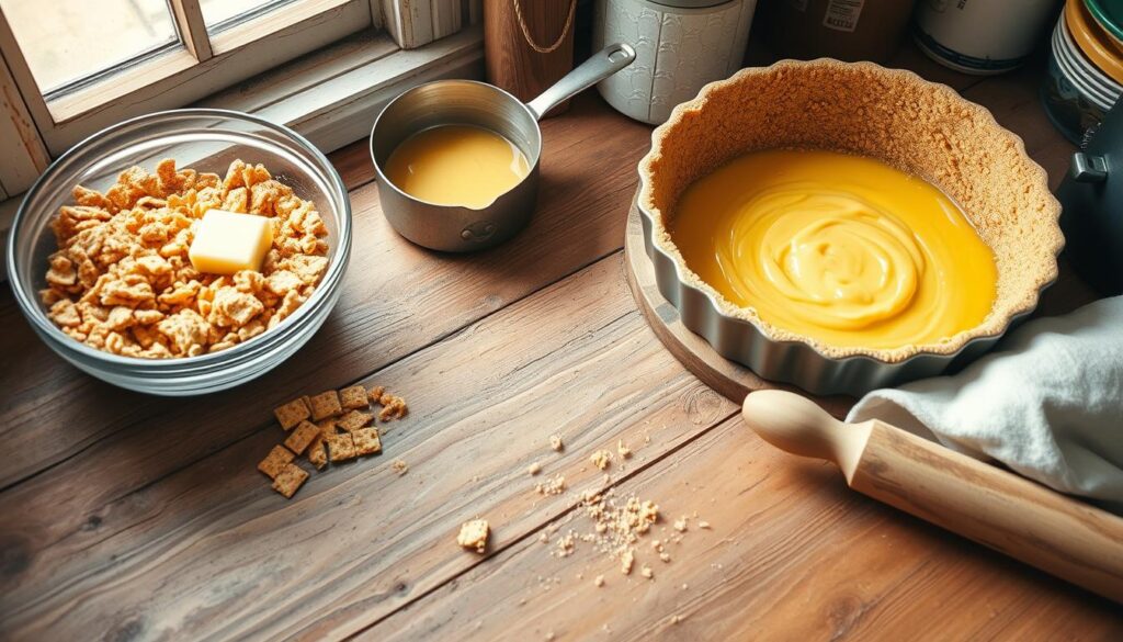 Graham Cracker Crust Preparation