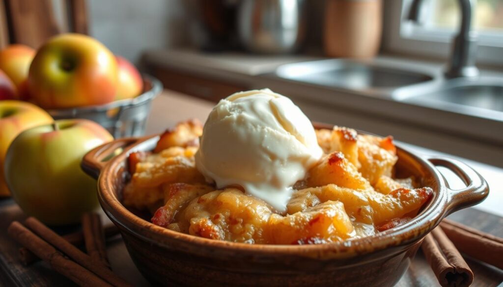 Homemade Applesauce Cobbler