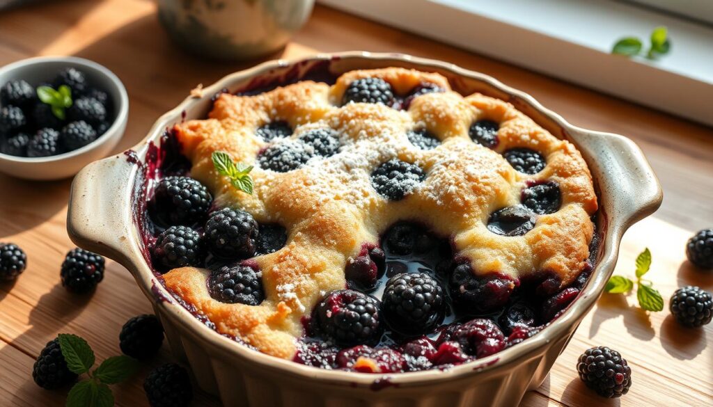 Homemade Blackberry Cobbler