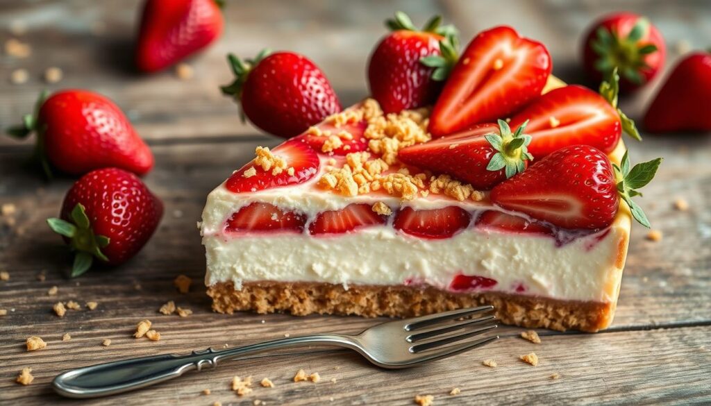 Strawberry Crunch Cheesecake