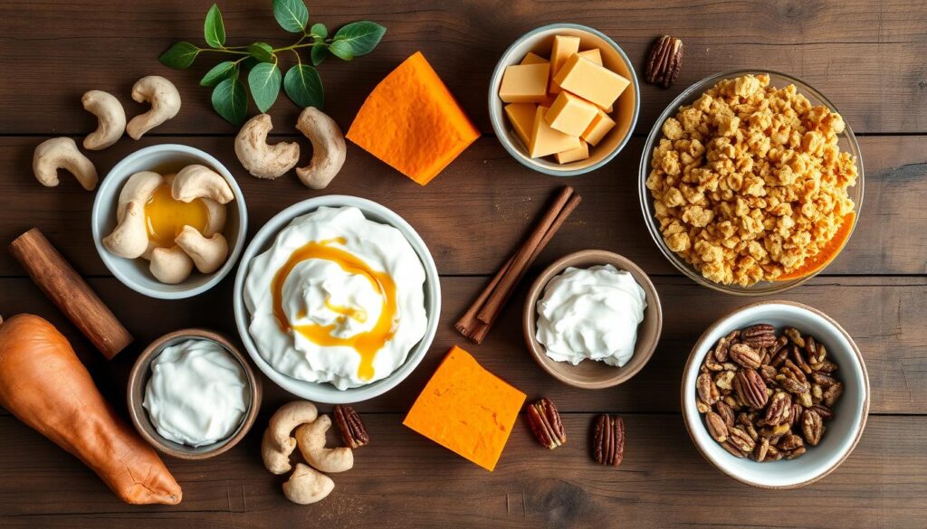 Vegan Sweet Potato Cheesecake Ingredients