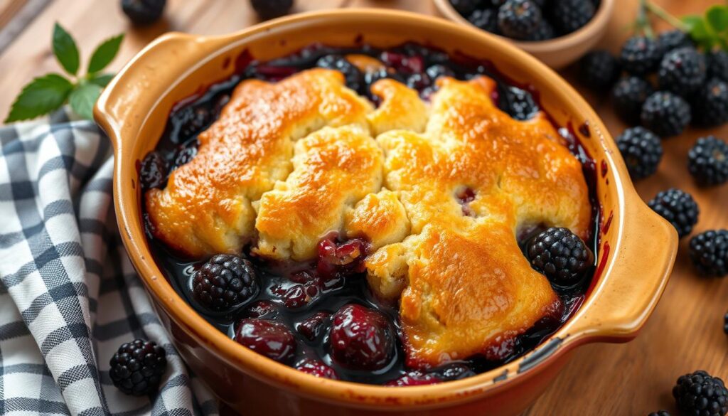 blackberry cobbler with cake mix