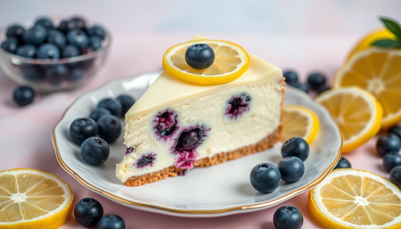 lemon blueberry cheesecake