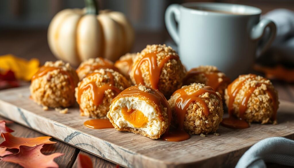 no bake pumpkin cheesecake balls