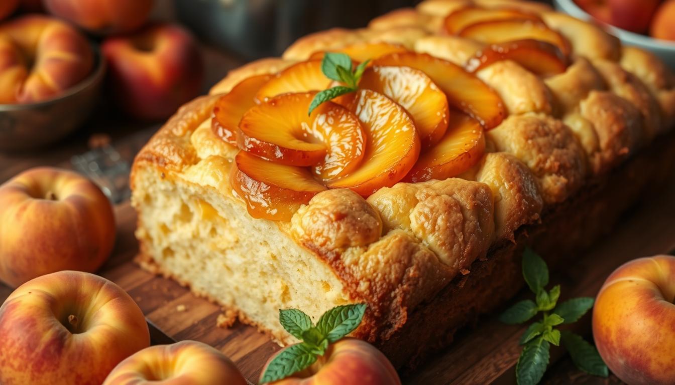 peach cobbler pound cake