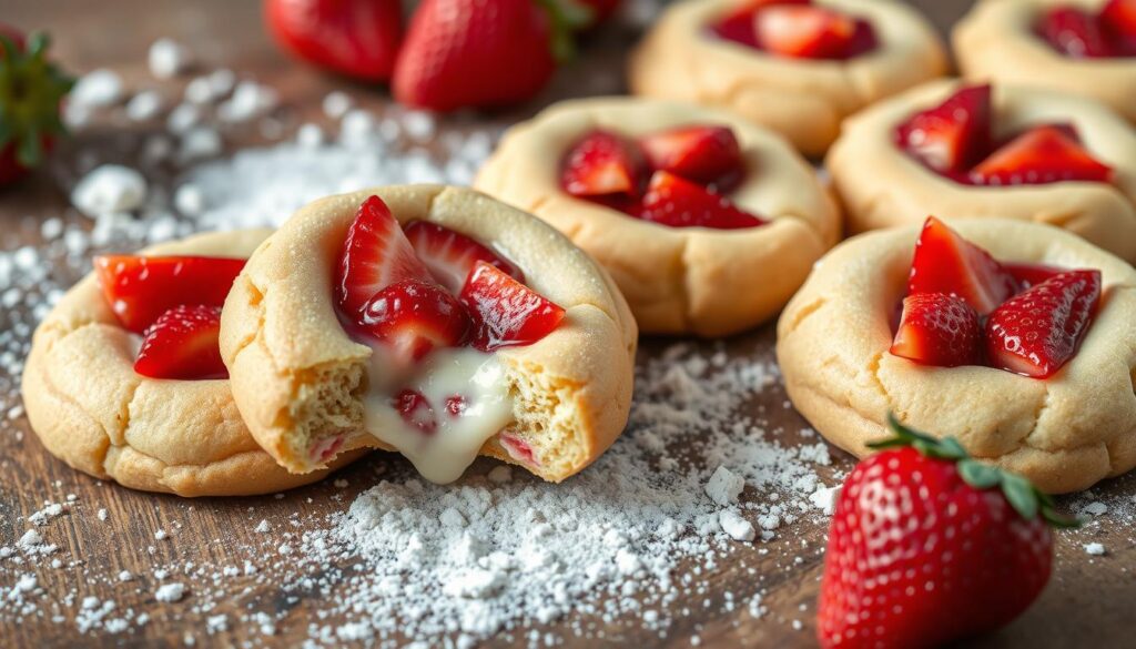 strawberry cheesecake cookies